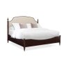 Elegant Upholstered Headboard Solid Wood Bed Frame