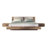 Modern Floating Platform Bed with Integrated Nightstands