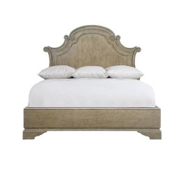 Classic Transitional Arched Wooden Bed Frame