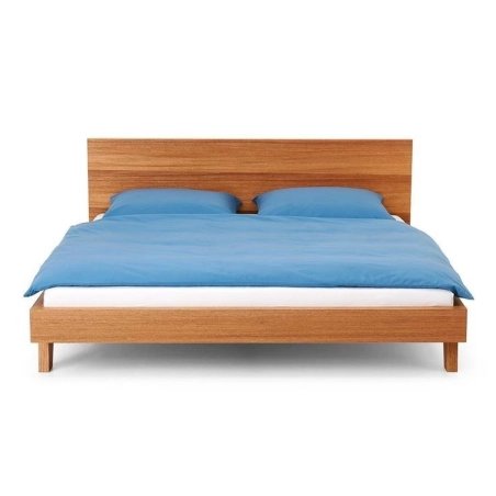 Modern Minimalist Solid Wood Bed Frame Queen Size