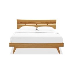 Modern Minimalist Wooden Bed Frame with Headboard