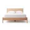 Minimalist Modern Solid Wood Bed Frame with Headboard