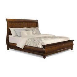 Classic Solid Wood Sleigh Bed Frame