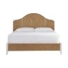 Coastal Handwoven Jute Bed Frame with Curved Headboard