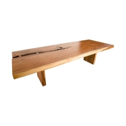 Mulyoharjo Furniture Suar Wood Slab Dining Table 1362