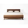 Modern Solid Wood Platform Bed Frame with Headboard