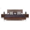Modern Industrial Bed Frame with Nightstands