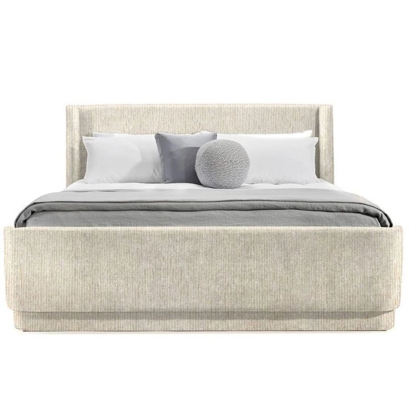 Upholstered Fabric Platform Bed Frame with Headboard Upholstered Fabric Platform Bed Frame with Headboard