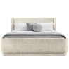 Upholstered Fabric Platform Bed Frame with Headboard