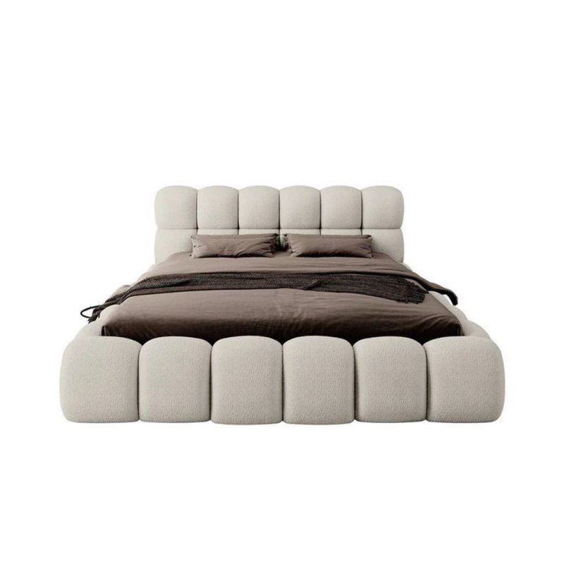 Modern Upholstered Platform Bed Frame with Plush Headboard Modern Upholstered Platform Bed Frame with Plush Headboard