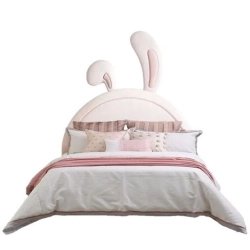 Whimsical Bunny Headboard Children's Bed Frame