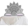 Hand Carved Solid Wood Bohemian Style Headboard