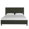 Stylish Upholstered Bed Frame with Tufted Headboard - Modern Design