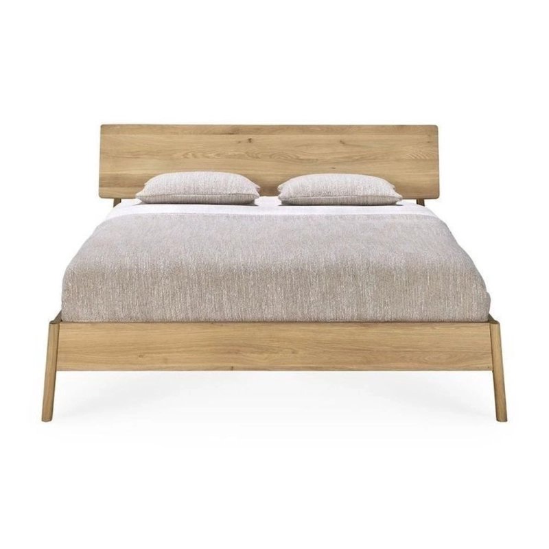 Modern Solid Wood Bed Frame | Minimalist Bedroom Furniture