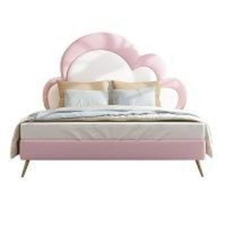 Charming Cloud Shaped Upholstered Bed Frame