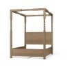 Traditional Solid Wood Four Poster Bed Frame with Ball Detailing