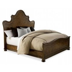 Elegant Carved Wooden Bed Frame Classic Traditional Design