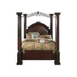 Opulent Classic Traditional Wooden Four-Poster Bed