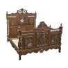 Exquisite Carved Antique Style Solid Wood Bed Frame