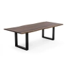 Mulyoharjo Furniture Monkey Pod Slab Dining Table 1371