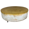 Living Room Furniture Coffee Table - Wood - Cream