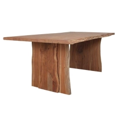 Mulyoharjo Furniture Monkey Pod Slab Dining Table 1387