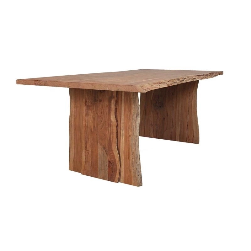 Mulyoharjo Furniture Monkey Pod Slab Dining Table 1387