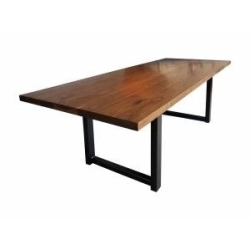 Mulyoharjo Furniture Monkey Pod Slab Dining Table 1388