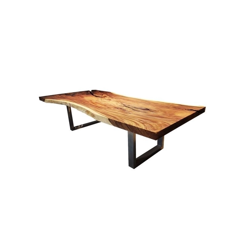 Mulyoharjo Furniture Monkey Pod Slab Dining Table 1389 Mulyoharjo Furniture Monkey Pod Slab Dining Table 1389
