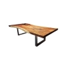 Mulyoharjo Furniture Monkey Pod Slab Dining Table 1389