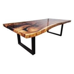 Mulyoharjo Furniture Acacia Slab Dining Table 1390