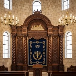 Synagogue Exclusive Design with Natural Teak Finish