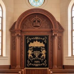 Synagogue Exclusive Design with Natural Teak Finish
