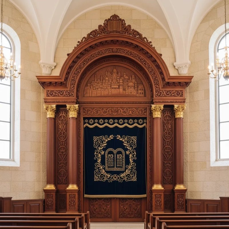 Torah Ark High-End Holy Ark for Torah Scrolls Torah Ark High-End Holy Ark for Torah Scrolls