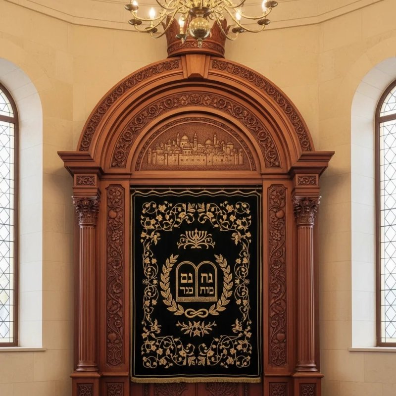 Hakodesh Aron Torah Ark Premium Synagogue Furniture Manufacturer & Exporter Hakodesh Aron Torah Ark Premium Synagogue Furniture Manufacturer & Exporter