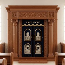 Premium Handcrafted Aron Kodesh Synagogue Ark by Expert Furniture Manufacturer Traditional Shul Sanctuary Furniture