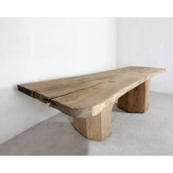 Mulyoharjo Furniture Suar Wood Slab Dining Table 1419