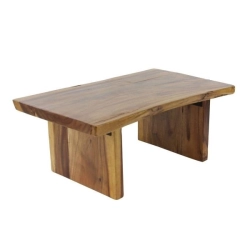 Mulyoharjo Furniture Monkey Pod Slab Dining Table 1424