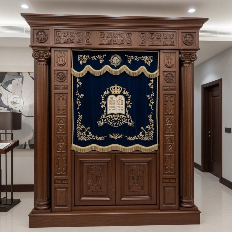 Mastercrafted Traditional Wooden Aron Kodesh Premium Synagogue Furniture Manufacturer & Supplier Mastercrafted Traditional Wooden Aron Kodesh Premium Synagogue Furniture Manufacturer & Supplier