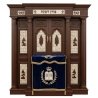 Premium Hardwood Aron Kodesh Synagogue Furniture by Renowned Manufacturer, Handcrafted Holy Ark for Torah Scrolls