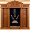 Luxury Hand-Carved Aron Kodesh Premium Solid Wood Synagogue Ark Cabinet Exquisite Manufacturer's Edition
