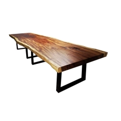 Mulyoharjo Furniture Acacia Slab Dining Table 1433