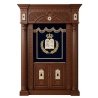 Premium Handcrafted Wooden Aron Kodesh Holy Ark by Expert Furniture Manufacturer, Ornate Synagogue Cabinetry, Superior Quality