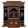 Exquisite Handcrafted Aron Kodesh Ornate Wood & Velvet Holy Ark Furniture by Premier Manufacturer