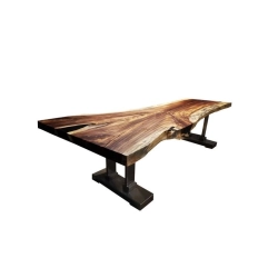 Mulyoharjo Furniture Acacia Slab Dining Table 1437