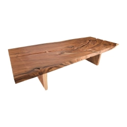 Mulyoharjo Furniture Monkey Pod Slab Dining Table 1438