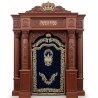 Exquisite Handcrafted Aron Kodesh Synagogue Ark, Solid Wood, Velvet Parochet, Gold Embroidery, Premium Manufacturer Quality