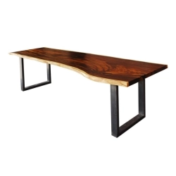 Mulyoharjo Furniture Trembesi Wood Slab Dining Table 1439