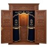Premier Hand-Carved Wooden Aron Kodesh - Synagogue Holy Ark by Master Furniture Artisans, a Leading Supplier