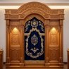 Exquisite Handcrafted Aron Kodesh, Solid Wood Synagogue Ark, Artisanal Holy Ark Furniture Manufacturer & Supplier